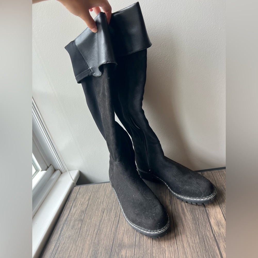 Black high boots